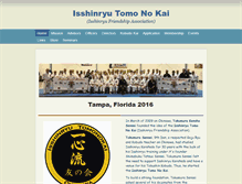 Tablet Screenshot of isshinryutomonokai.org